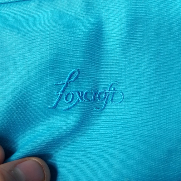 Foxcroft light blue dress Dress Shirt Size 16.Pit to pit approx:  22.5 inches - Picture 6 of 7